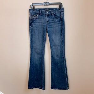 White House Black Market Noir Flare Leg Size 4S